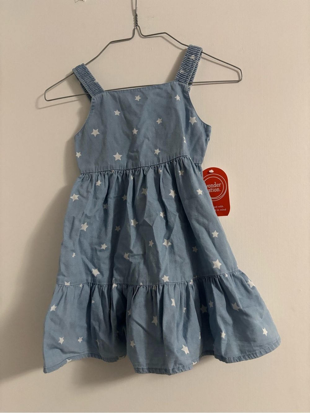 Kids Blue Star Print Sundress